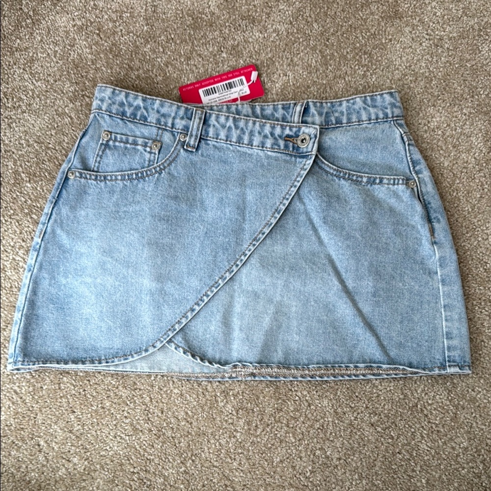 Beginning Boutique Denim Mini Skirt